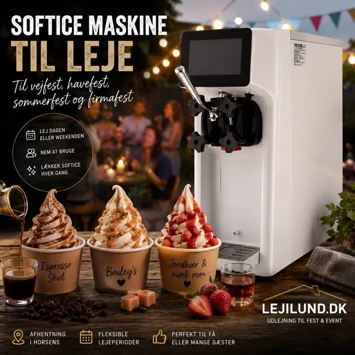 Voksenpakken – enkel softicepakke med softicemix, bægre og skeer til firmafest og sommerfest